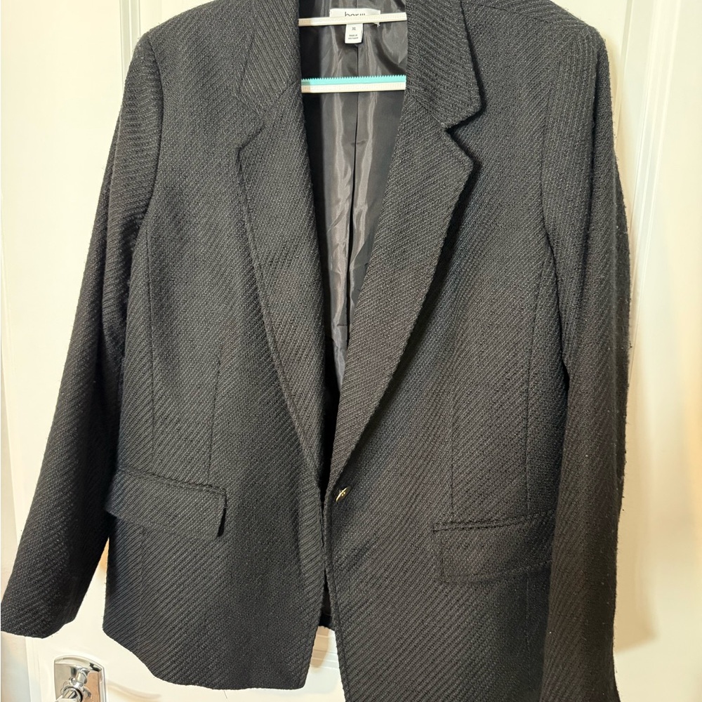 Bar III Black Textured Women's Blazer